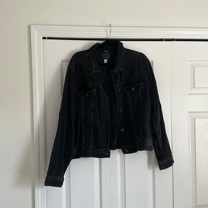 American Eagle Black Jean Jacket